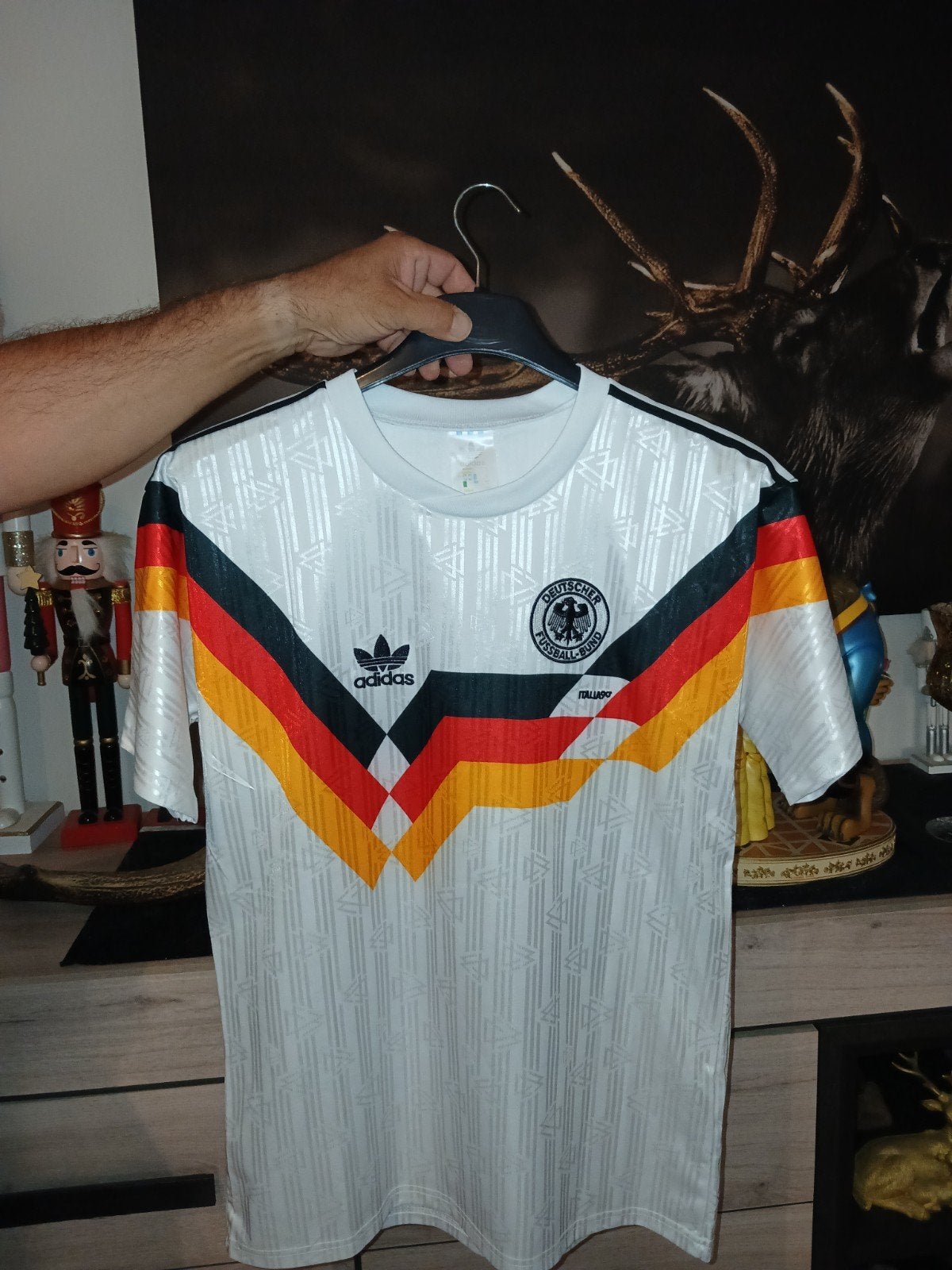 reedition du maillot  de l equipe allemande de football, Envoi, Taille 52/54 (L), Adidas, Vêtements
