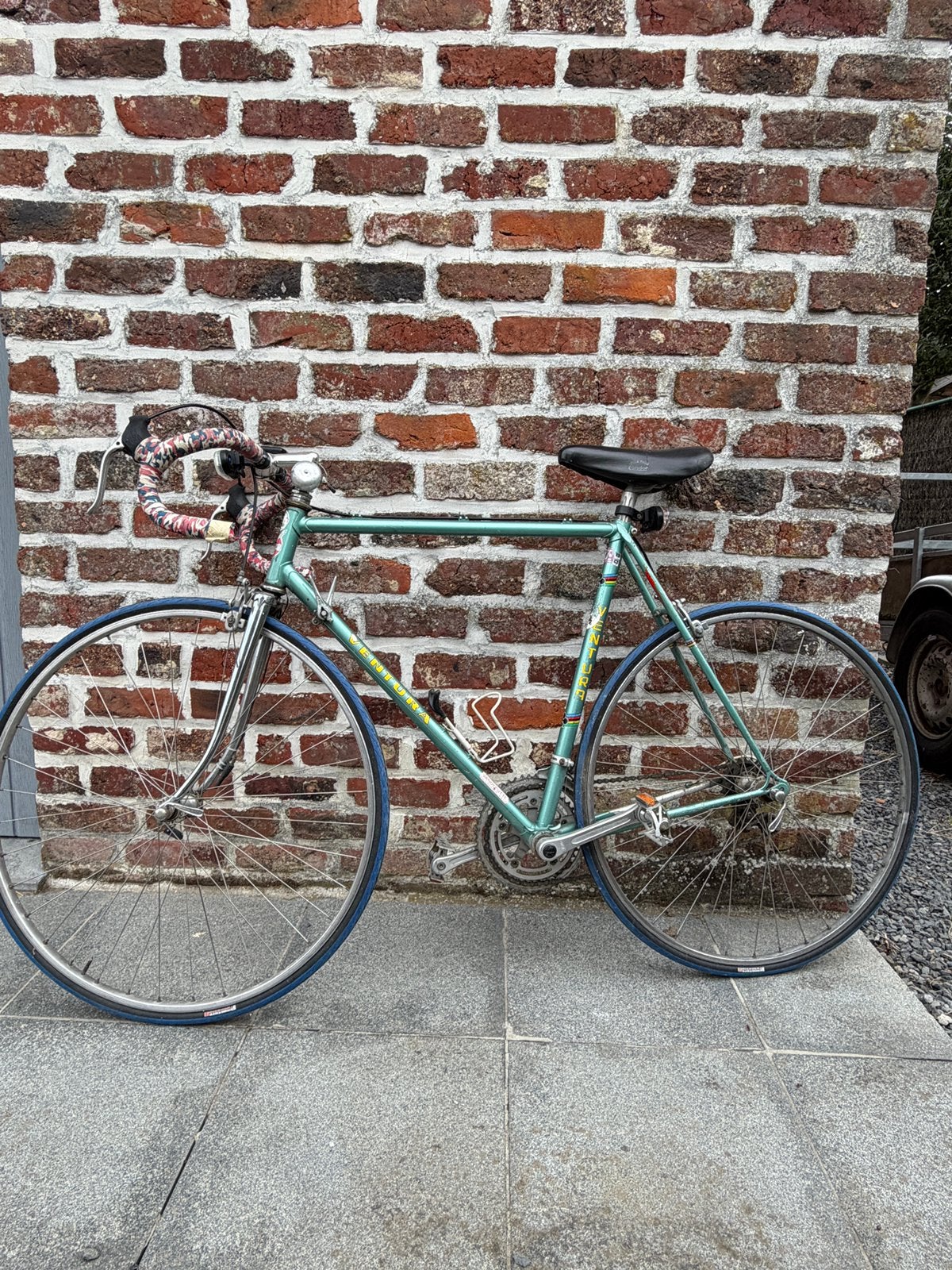 Retro koersfiets lichtgroen, Ophalen, Gebruikt
