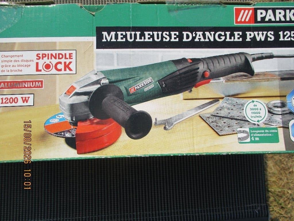 Meuleuse d'angle PWS 125 de Parkside. Nouveau., Bricolage & Construction, Enlèvement ou Envoi, Neuf, 1000 watts ou plus, Meuleuse d'angle