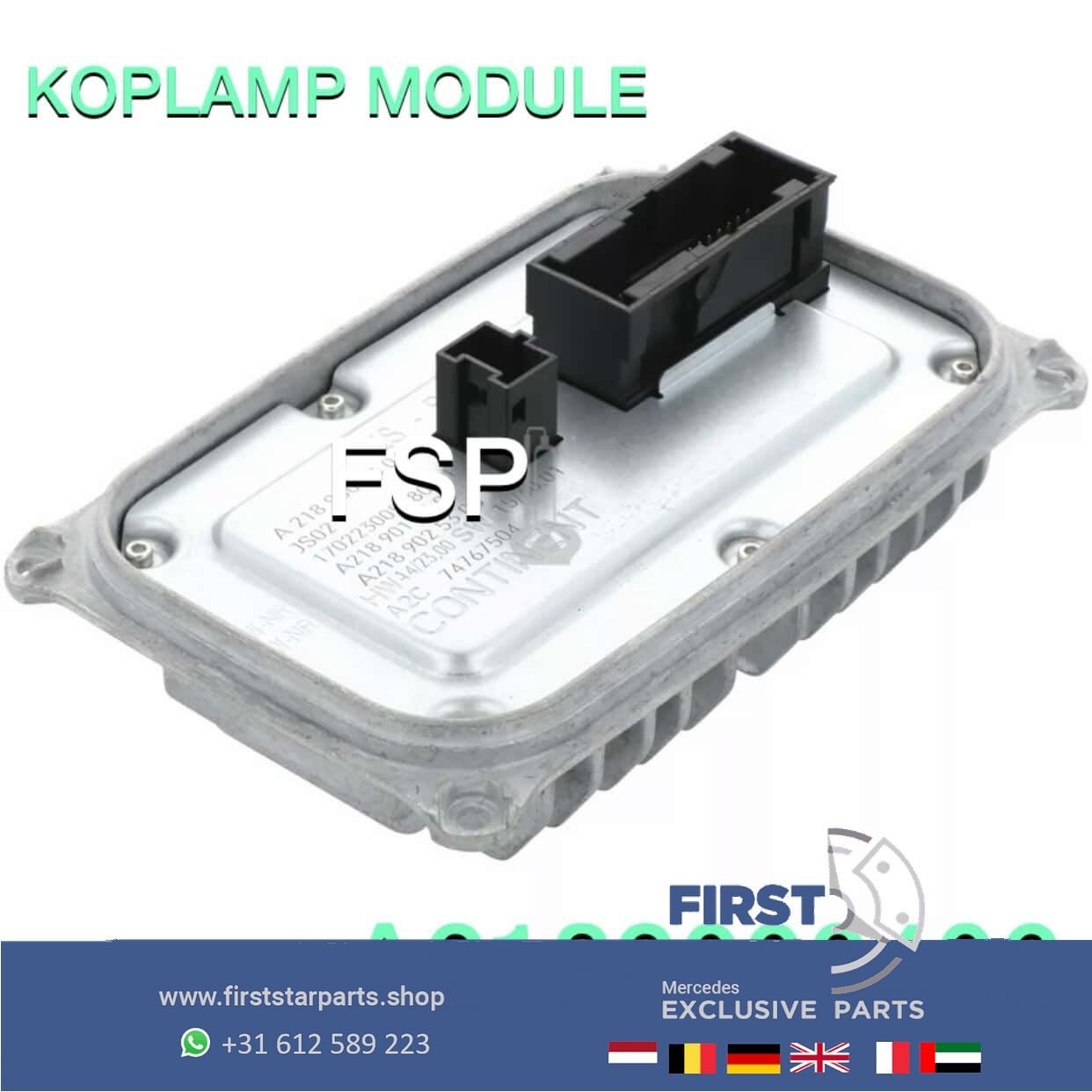 A2189000406 W218 CLS Koplampmodule Mercedes LED koplamp modu, Utilisé, -, -, Enlèvement ou Envoi