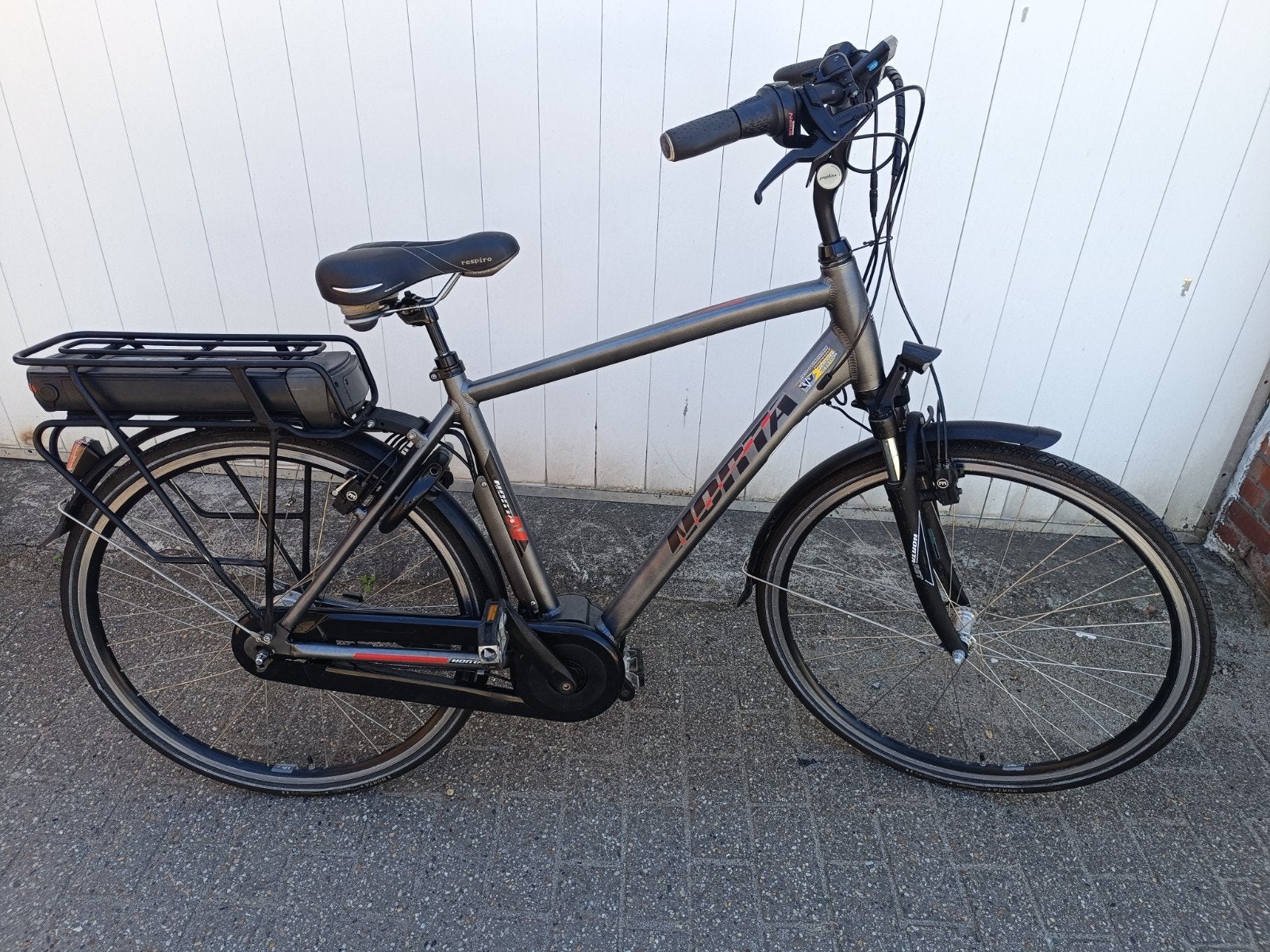 Elektrische fiets Merk Norta in goede staat, Ophalen, Gebruikt, 50 km per accu of meer