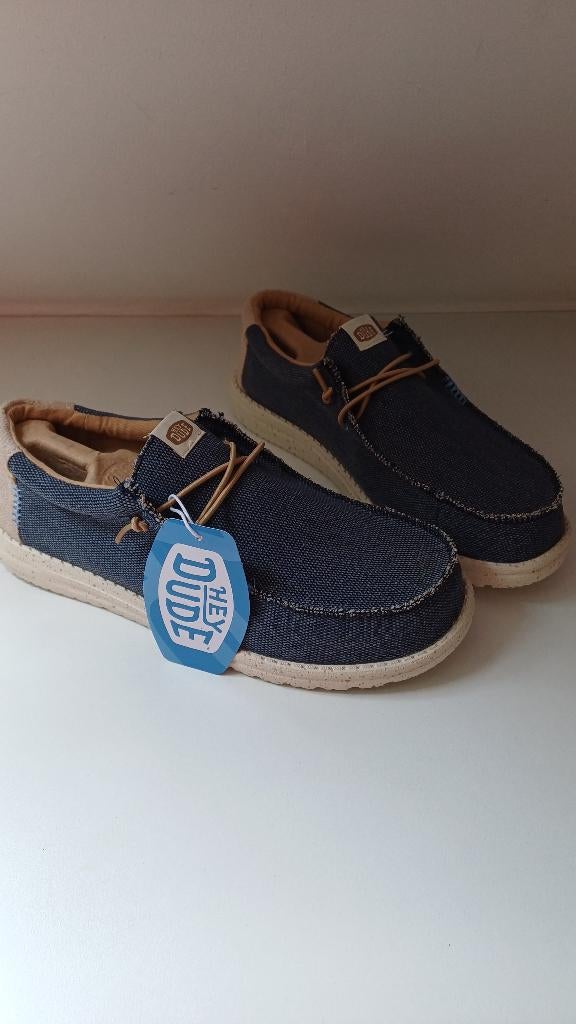 Nieuwe Dude herenschoenen mt 43, Blauw, Nieuw, Espadrilles of Moccasins, Ophalen