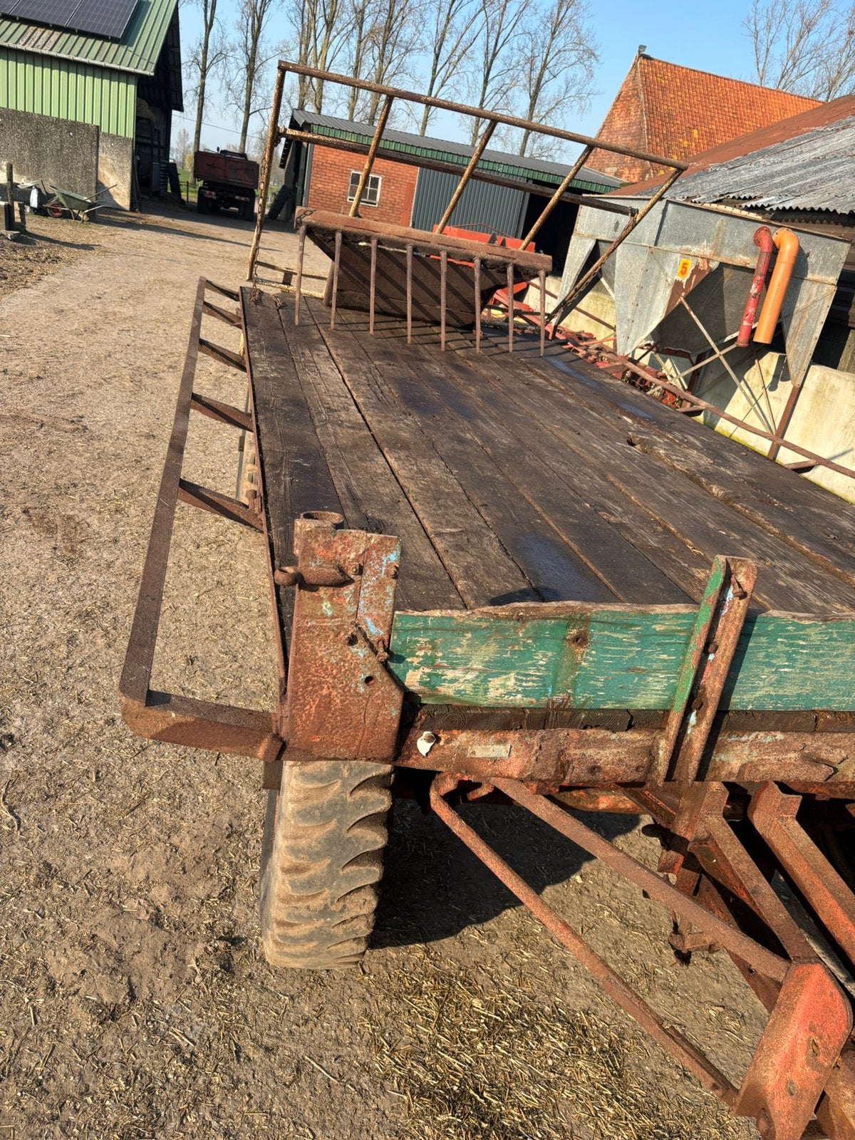 Platte wagen, Zakelijke goederen, Landbouw | Werktuigen, Ophalen