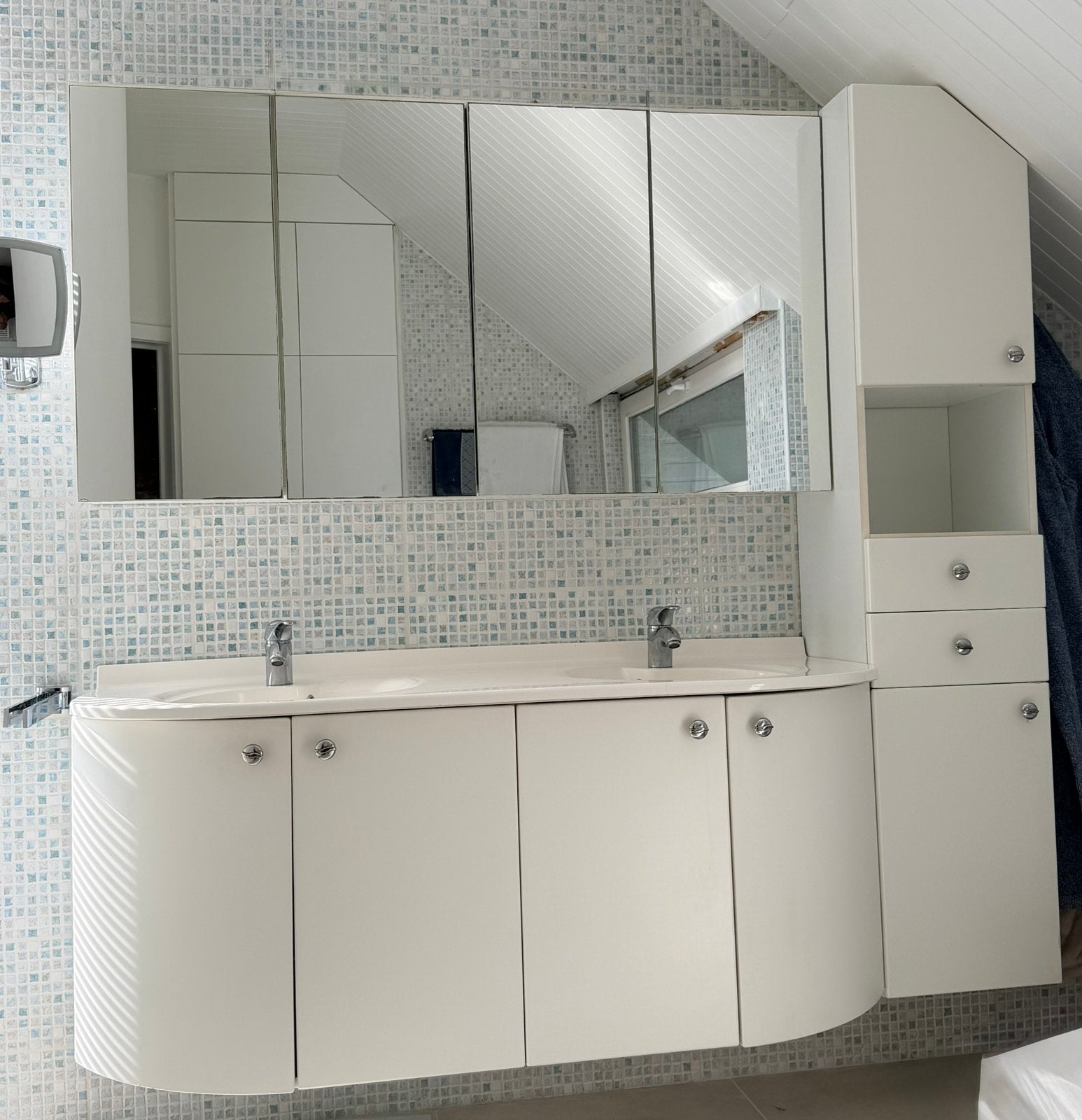 Salle de bain meubles 140cm, Maison & Meubles, Salle de bain | Meubles de Salle de bain, Enlèvement, Utilisé, 50 à 75 cm, 100 à 150 cm