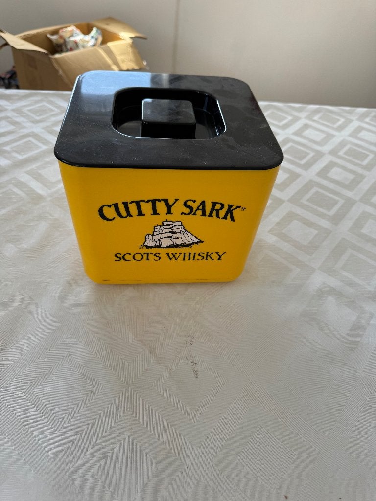 Vintage Cutty Sark Whisky set – ijsemmer + flesdrijver, Ophalen, Nieuw, Overige typen