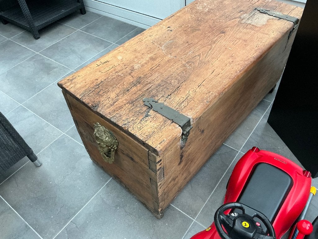 Houten klooster kist, Huis en Inrichting, Ophalen, 50 – 75, Gebruikt, 100 tot 150 cm