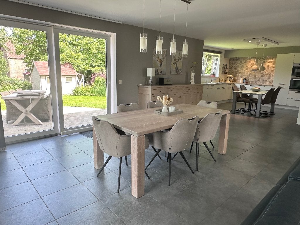 Table salle à manger, Comme neuf, 100 à 150 cm, Enlèvement, Chêne