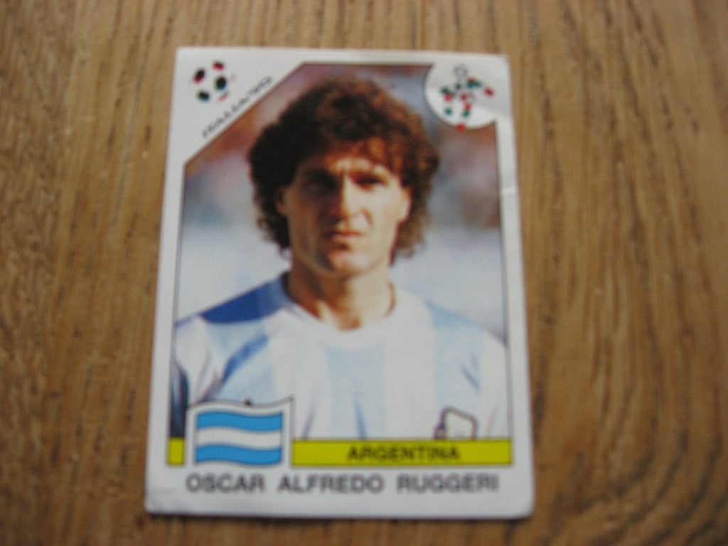 Autocollant Panini '90 Italie Coupe du Monde O A Ruggeri Arg, Collections, Enlèvement ou Envoi, Neuf, Affiche, Image ou Autocollant