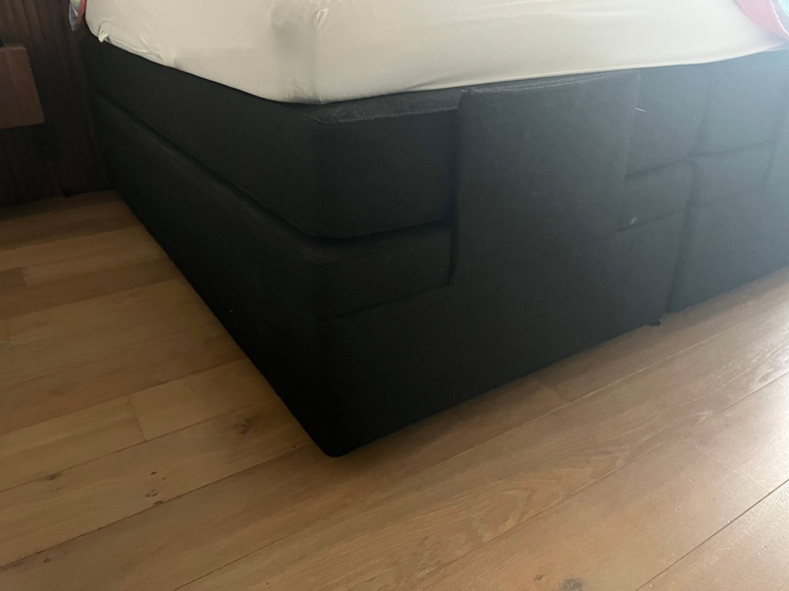 Boxspring, Huis en Inrichting, Ophalen, Bruin, Tweepersoons, Zo goed als nieuw