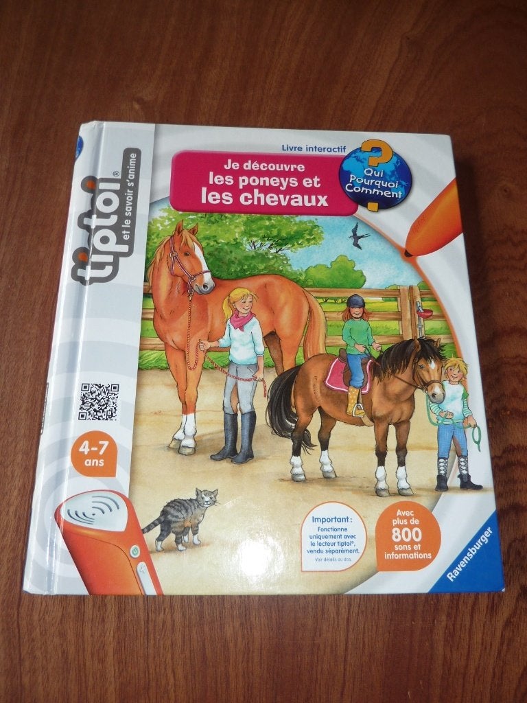 Tiptoi Livre "Je découvre les poneys et les chevaux" 4-7 ans, Enlèvement, Comme neuf, Découverte, Sonore