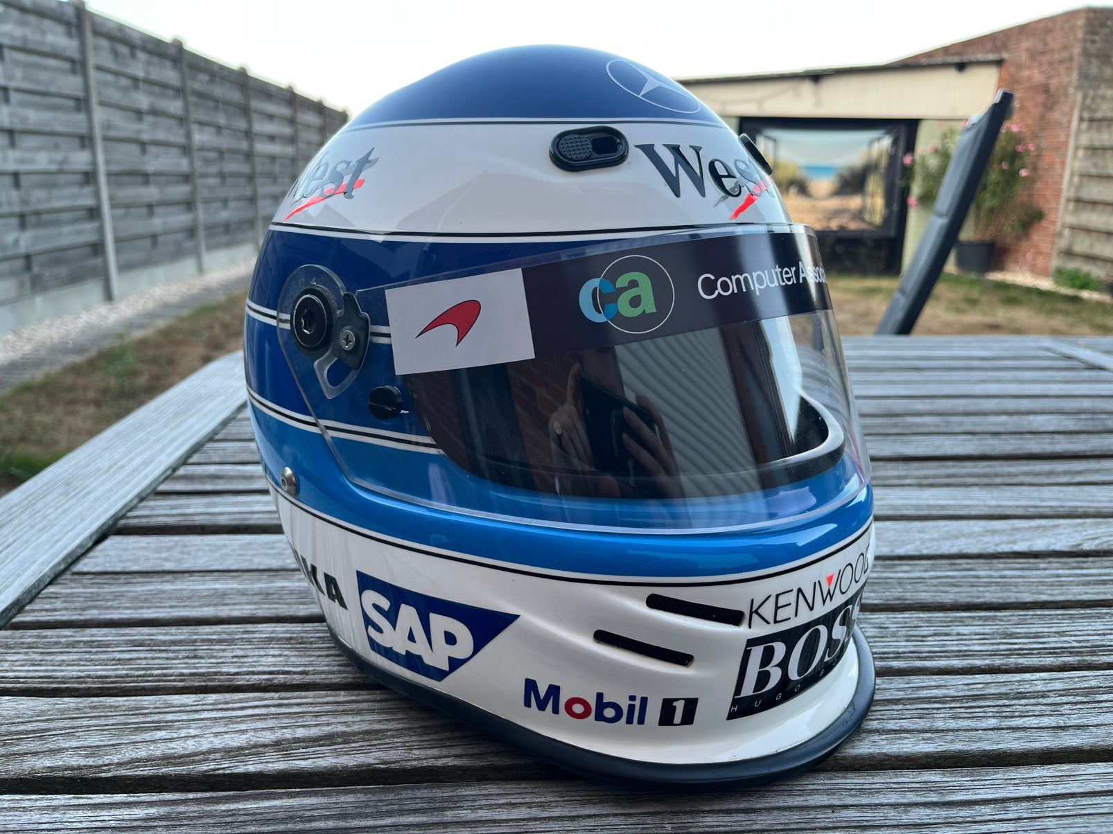 F1 helm Mika hakkinen, Motoren, Kleding | Motorhelmen, Ophalen of Verzenden, M, Integraalhelm, Overige merken