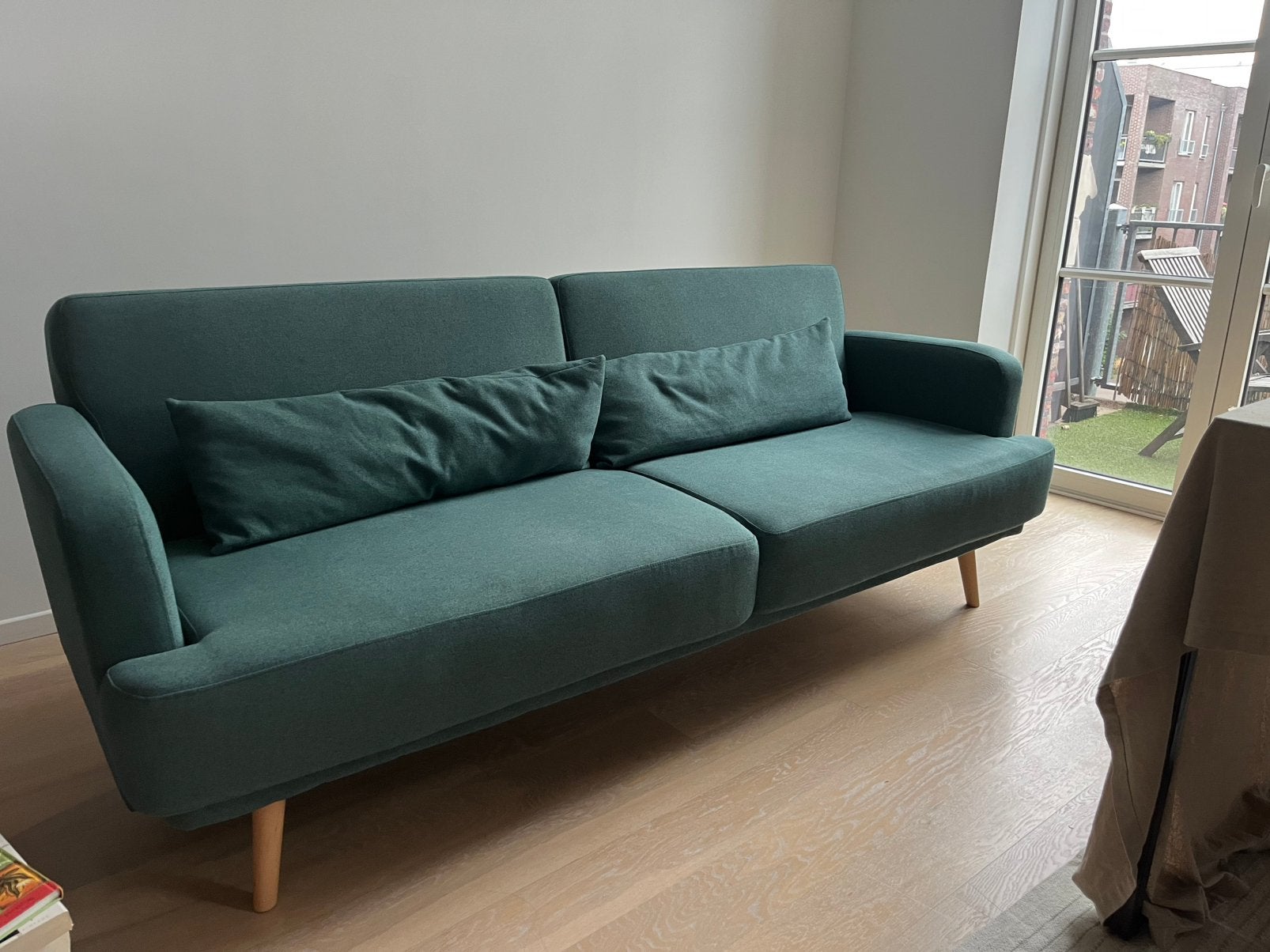 Canapé/canapé vert Maisons du Monde, Maison & Meubles, Canapés | Salons, 200 à 250 cm, Banc droit, Comme neuf, Enlèvement