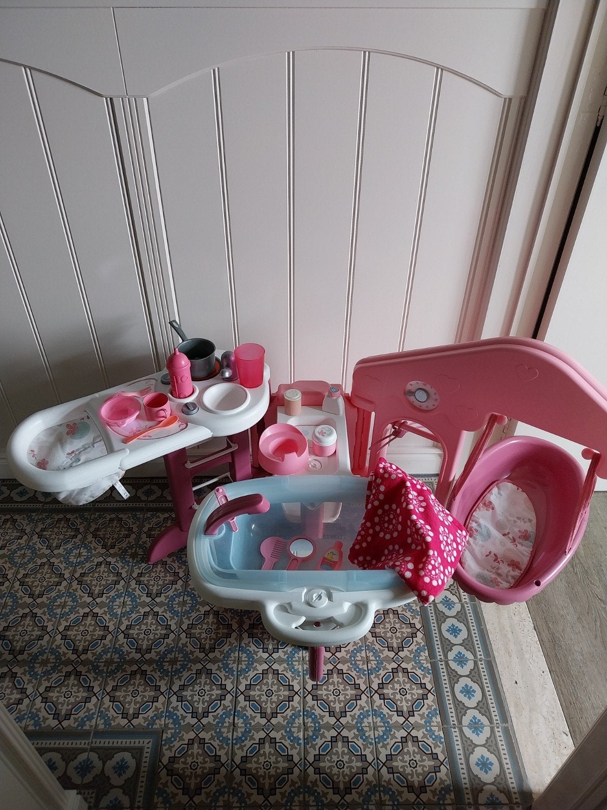 Table de soin pour poupées Smoby avec accessoires, Enlèvement