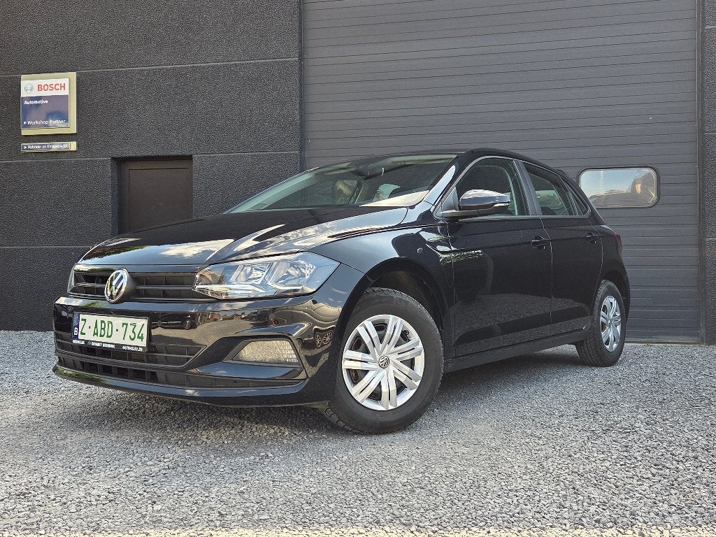 Volkswagen Polo 1.0i Trendline carplay/navi/parkeers v+a/, Auto's, Voorwielaandrijving, Stof, 110 g/km, Zwart