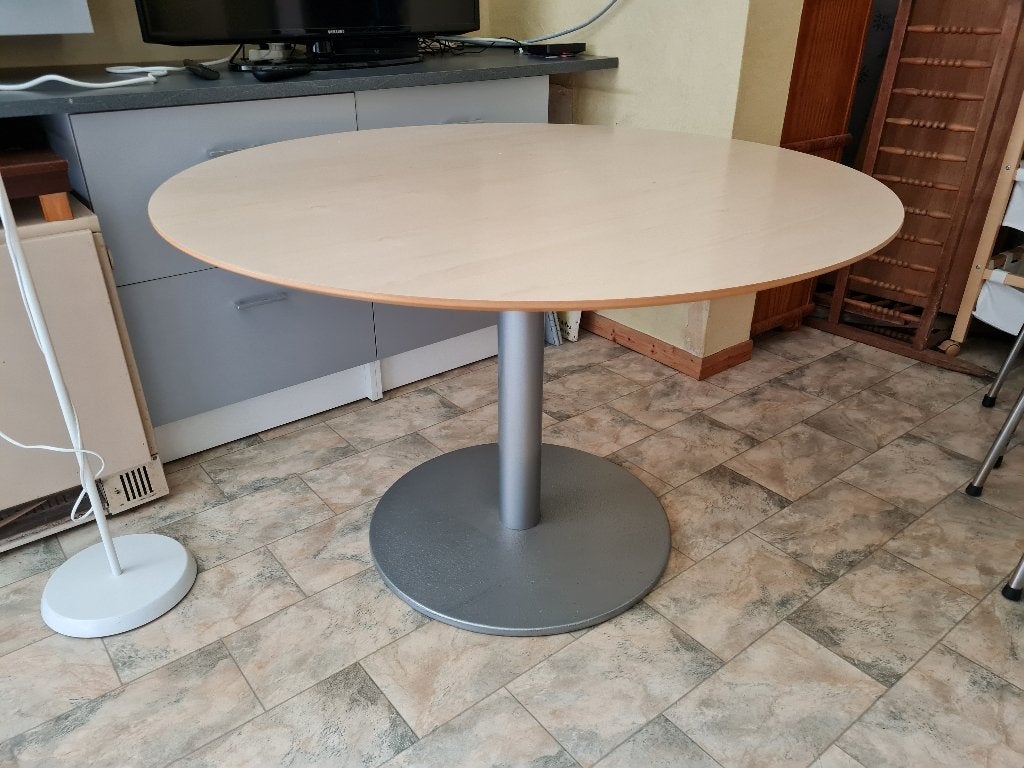 TABLE RONDE IKEA BILLSTA, Métal, Cinq personnes ou plus, Rond, Comme neuf