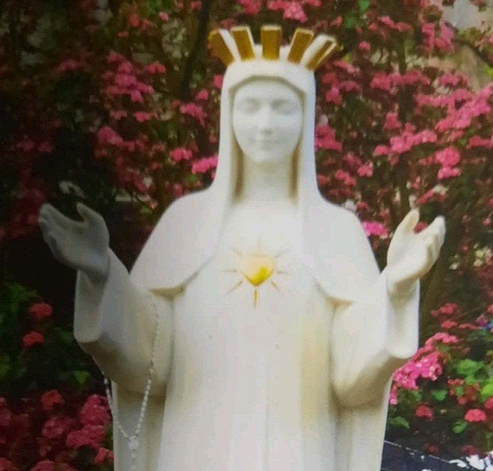 Recherche statuette Notre dame de Beauraing, Enlèvement