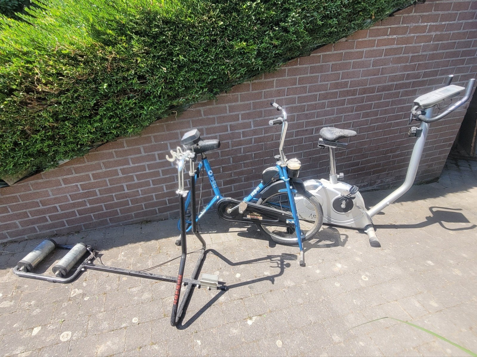 2x hometrainer + fietsenrollen, Ophalen, Zo goed als nieuw, Overige typen