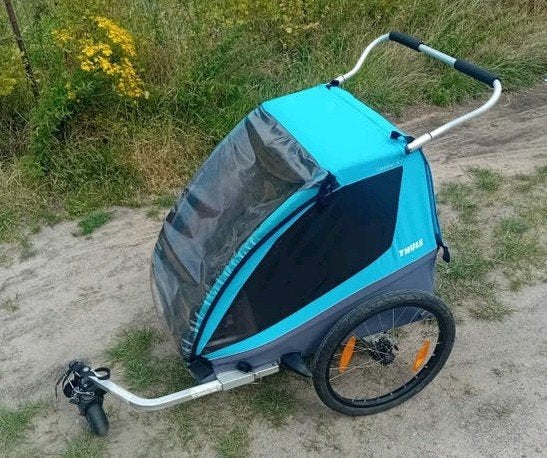 Fietskar Thule Coaster XT 2 kinderen inklapbaar, Pliable, Enlèvement, Utilisé, Thule / Chariot