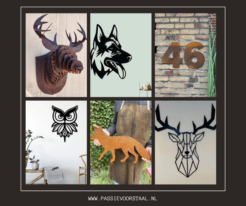 Metalen - wanddecoratie - tuindecoratie - kunst- ornament, Huis en Inrichting, Woonaccessoires | Wanddecoraties, Nieuw, Decoratieobject
