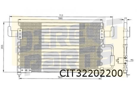 Citroen    XM 1/93-6/00 (Y4), Peugeot  605 (6/94-) condensor, Neuf, Citroën, -, -