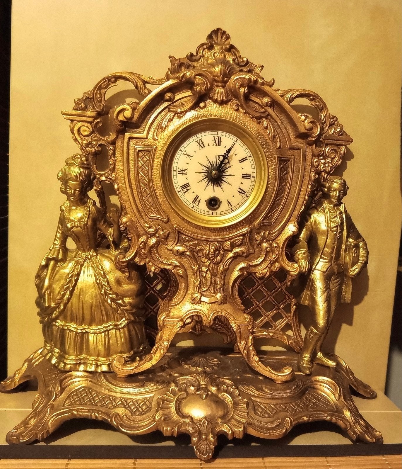 Horloge en bronze Travaillant, Antiquités & Art, Enlèvement