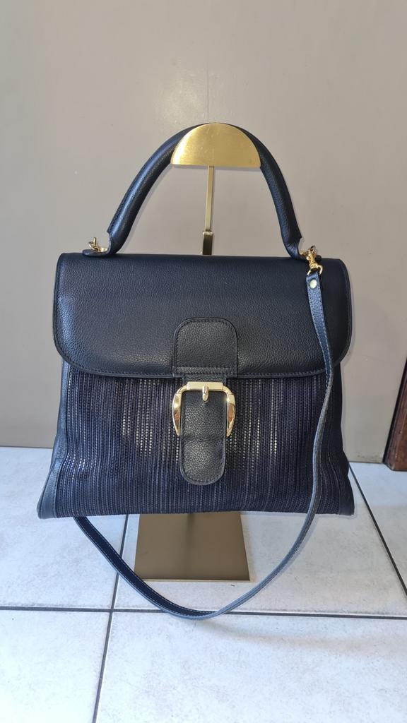 Lederen handtas model brillant, Handtassen en Accessoires, Tassen | Damestassen, Ophalen, Handtas