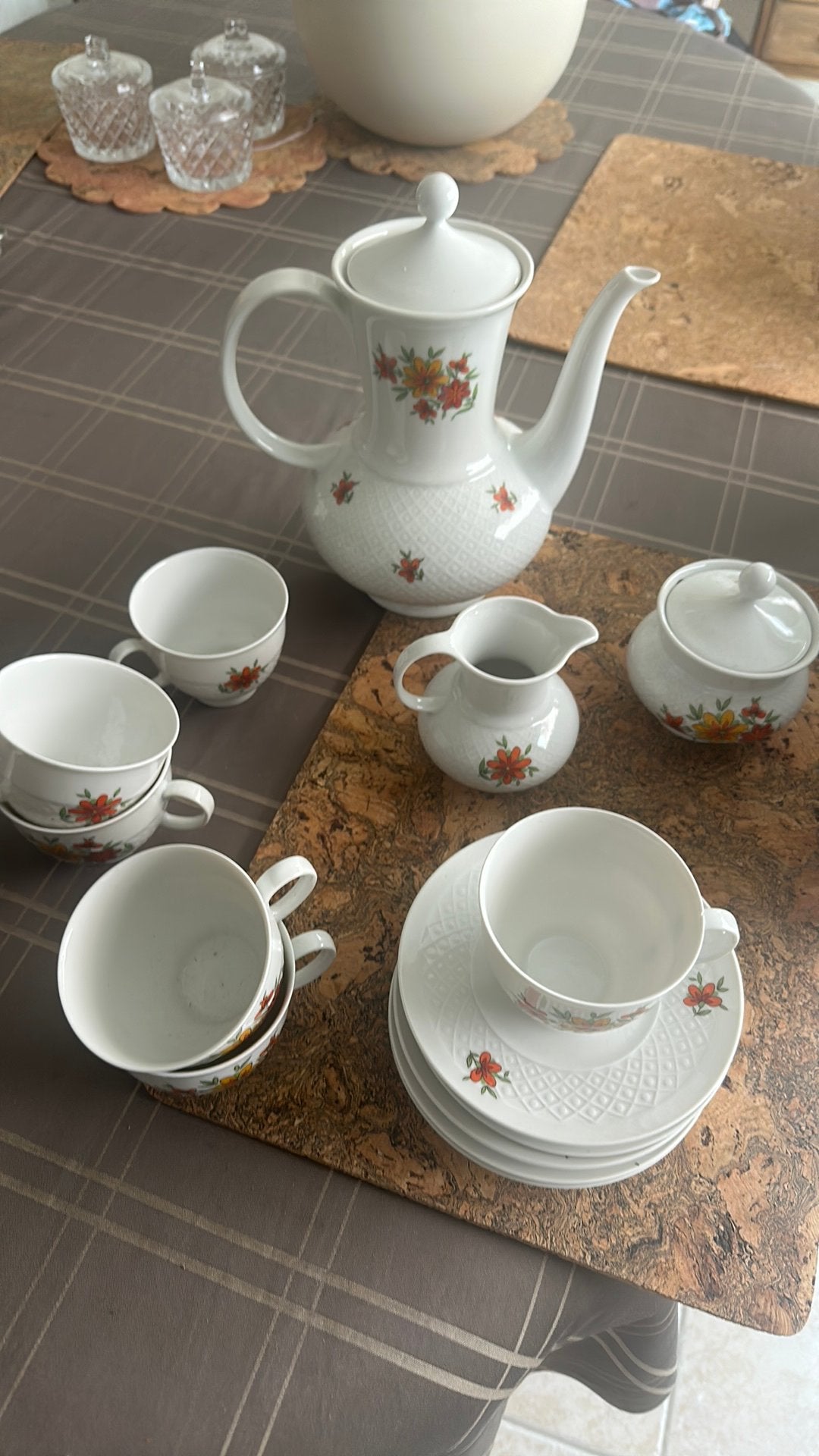 Koffie service, Ophalen