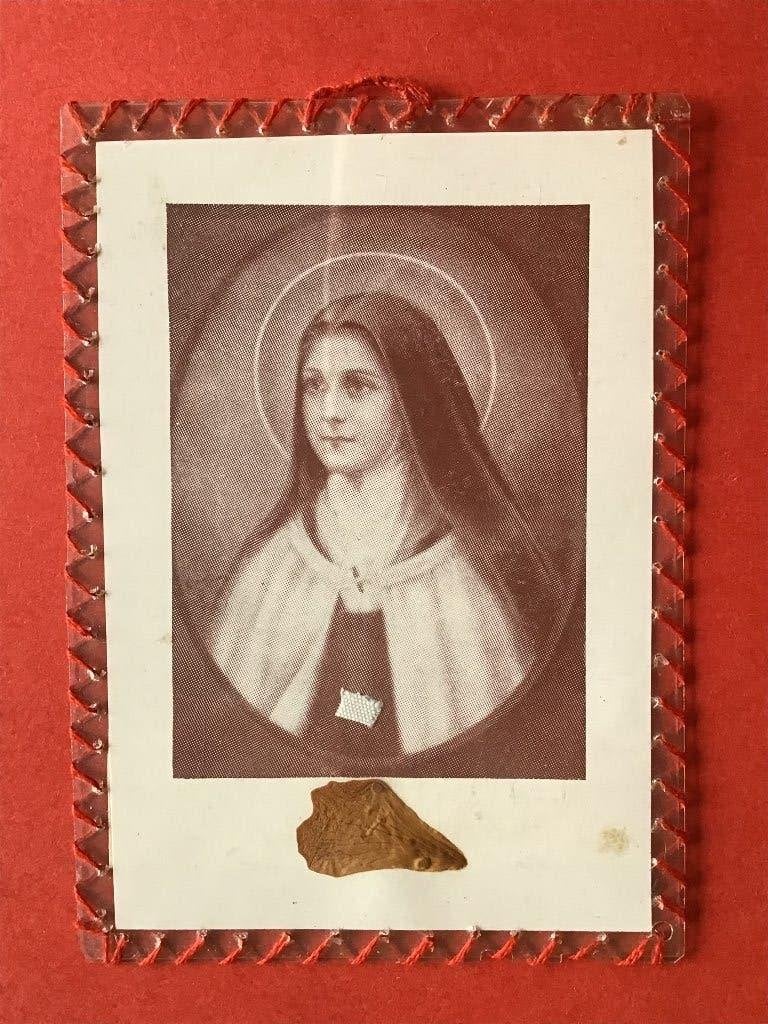 Relikwie H. Theresia van Lisieux Rozenblad, Ophalen of Verzenden, Zo goed als nieuw, Overige typen, Christendom | Katholiek
