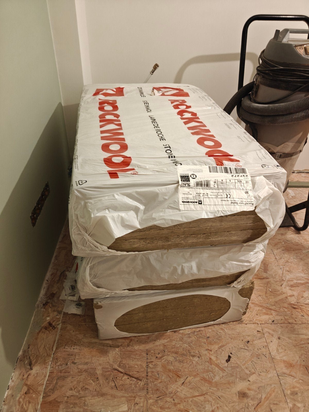 Rockwool RockFloor Solid 3cm, Doe-het-zelf en Bouw, Isolatie en Afdichting, Nieuw, Steenwol, 15 m² of meer, Vloerisolatie