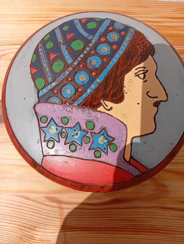 Boîte Vintage BAKÉLITE Marbrée 14cm – Art Déco Années Folles, Antiquités & Art, Enlèvement