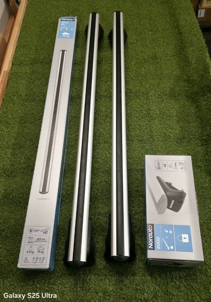 Norauto dakdragers compleet pakket 127cm als nieuw, Ophalen, Zo goed als nieuw