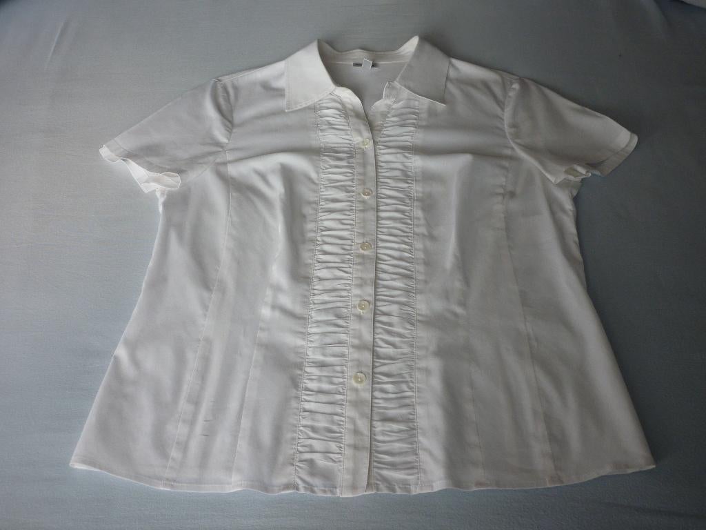 Katoen-Polyester Zomerbloes Mayerline, Vêtements | Femmes, Enlèvement ou Envoi, MAYERLINE., Blanc, Taille 42/44 (L)