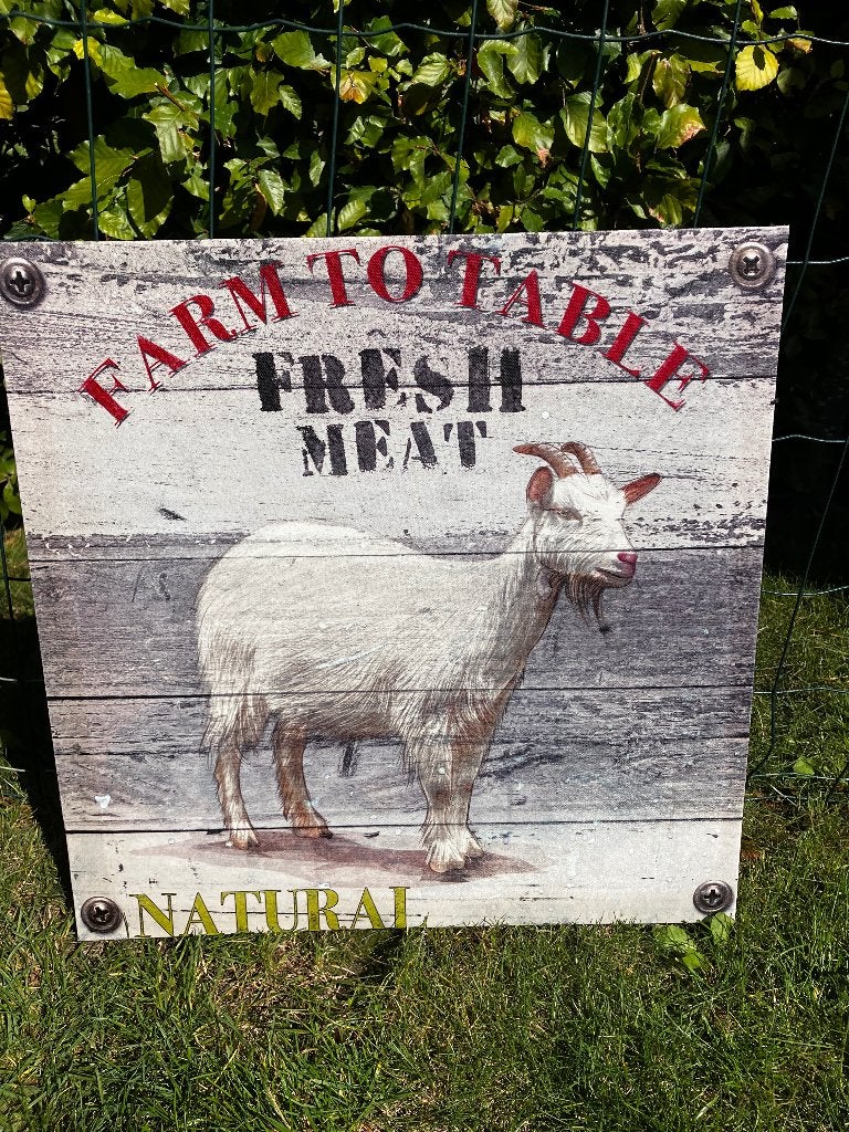 Canvas doek met geit, Enlèvement