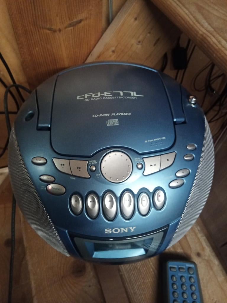 Sony CFD-E77L cassetterecorder met cd-radio, Ophalen, Sony