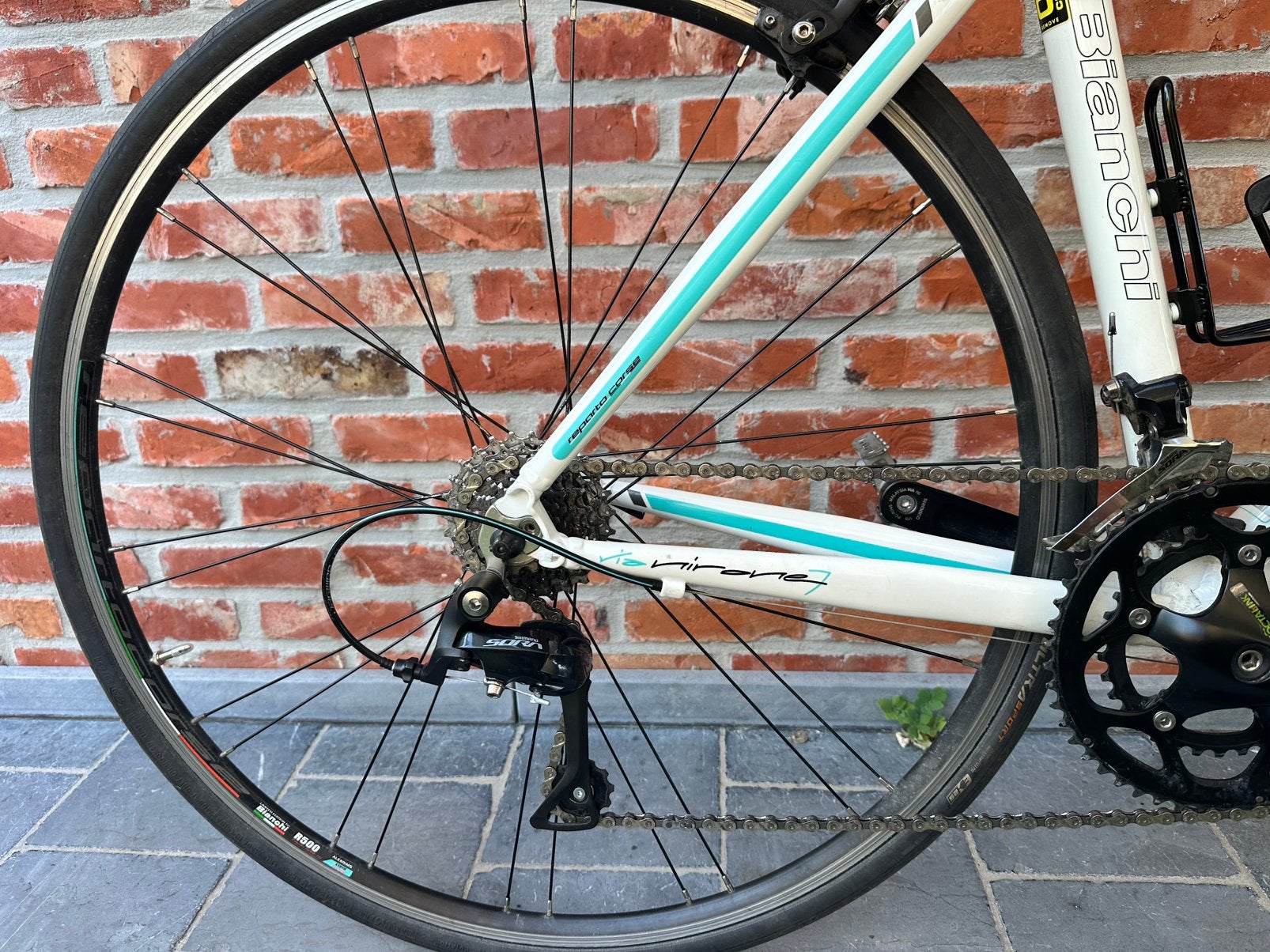 Koersfiets Bianchi Via Nirone 7, Gebruikt, Velgrem, Aluminium, 49 tot 53 cm
