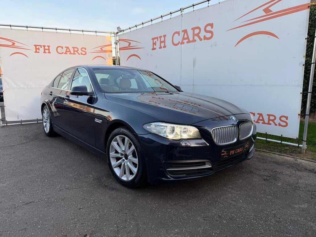 BMW 520d LCI *190PK*EURO6B*AUTOMATIC*2014*XENON*LED*GPS*, Autos, Cuir, Euro 5, Beige, Entreprise