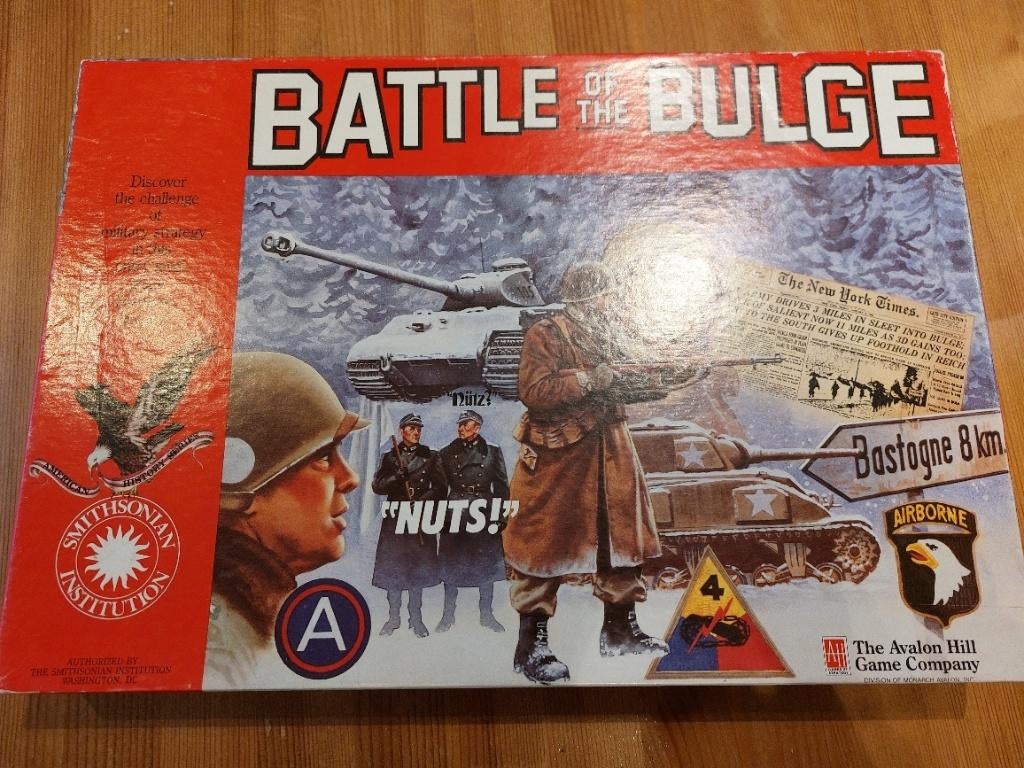 Wargame Battle of the Bulge, Enlèvement, Utilisé, Historique, Accessoires