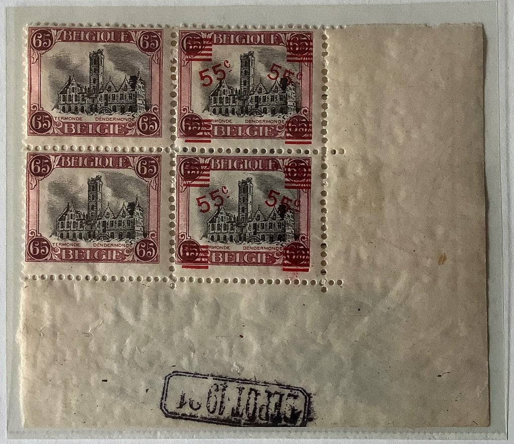 188A x 2. 1921. Postfris. Type Dendermonde. OBP: 18,00 euro., Postzegels en Munten, Orginele gom, Ophalen of Verzenden, Zonder stempel