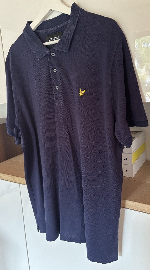 Donkerblauwe polo 'Lyle & Scott (maat: XXL), Blauw, Overige maten, Ophalen of Verzenden, Lyle & Scott