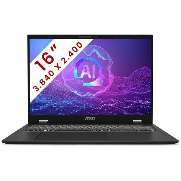 MSI Prestige 16 AI+ Evo (B2VMG-018BE) 16" Copilot+ laptop, Computers en Software, Windows Laptops, Ophalen, Msi, 32 GB, Nieuw