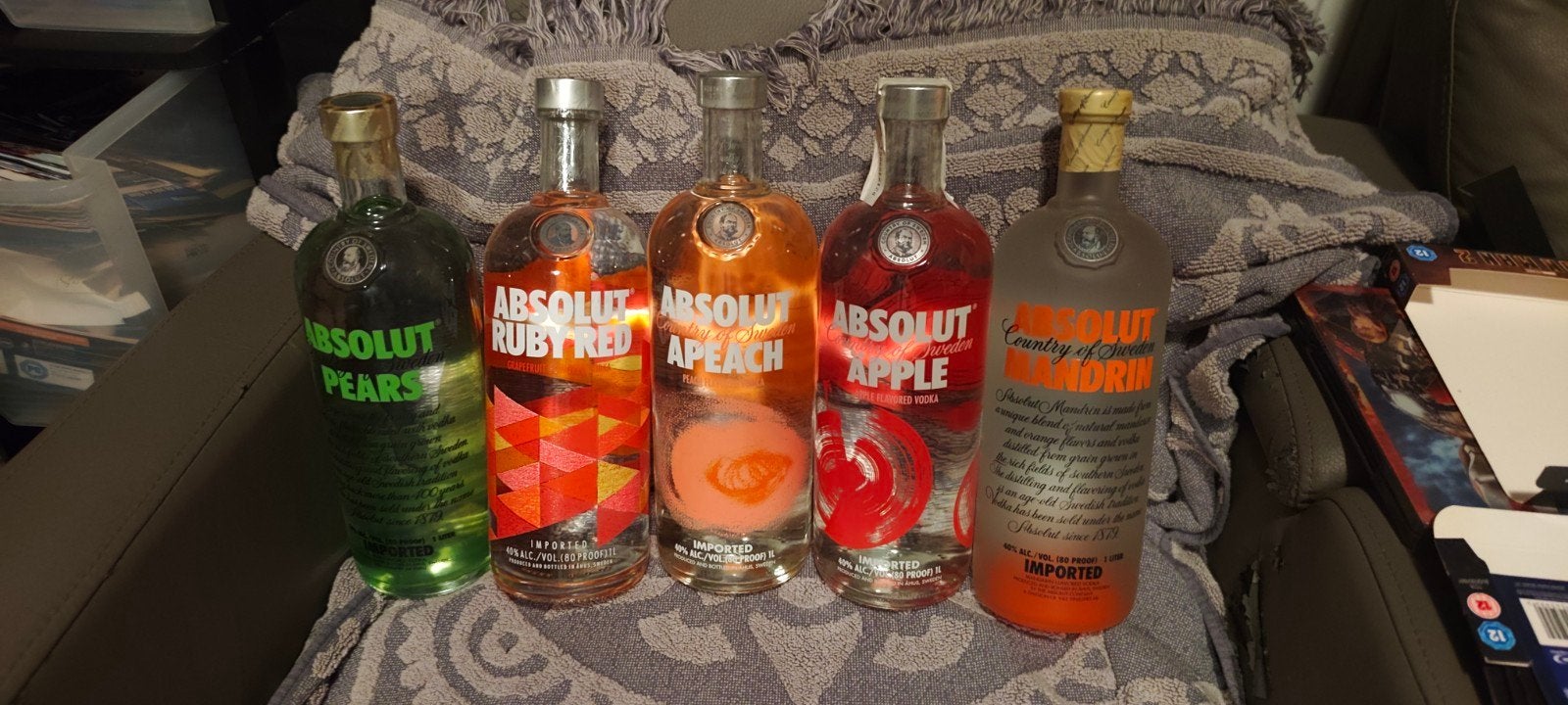 verzameling absolut vodka verzegeld 1L flessen, Verzamelen, Ophalen