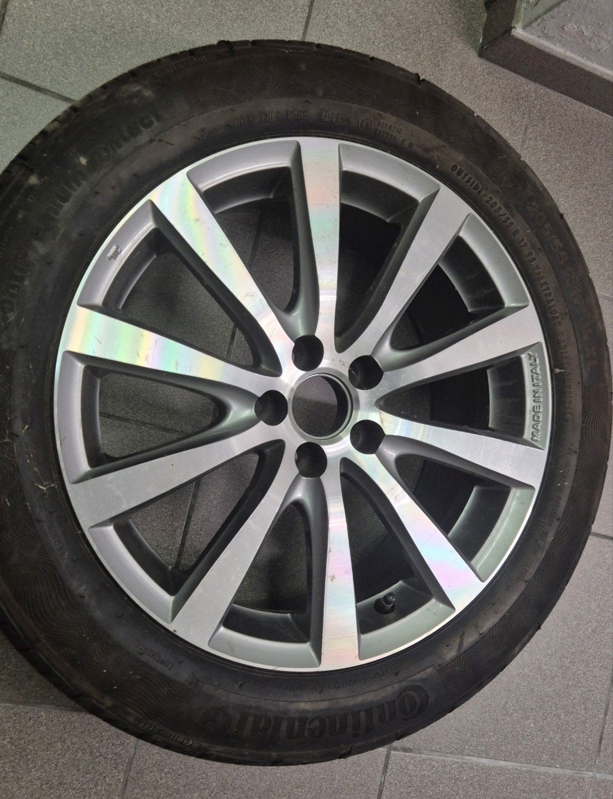 17 inch Mercedes CLA velg + Continental band, Neuf, Pneus et Jantes, Enlèvement ou Envoi, Véhicule de tourisme