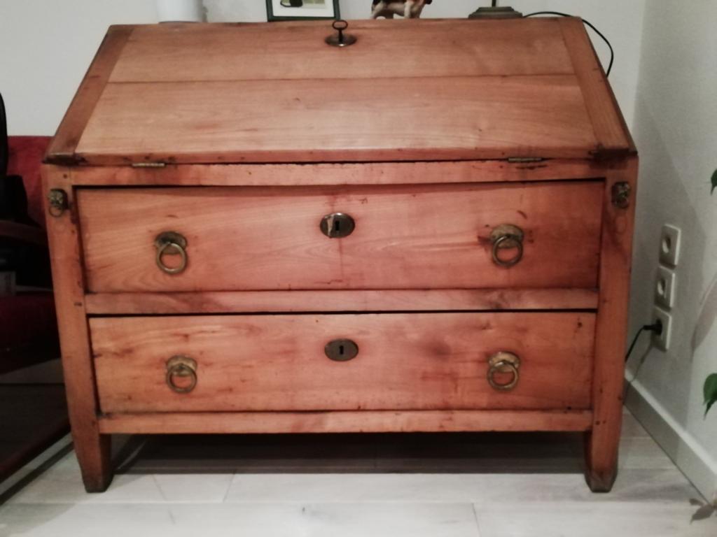 Mooi eiken bureau ,massief verlaagde prijs   180 €, Ophalen, Gebruikt, 52 cm, 107 cm