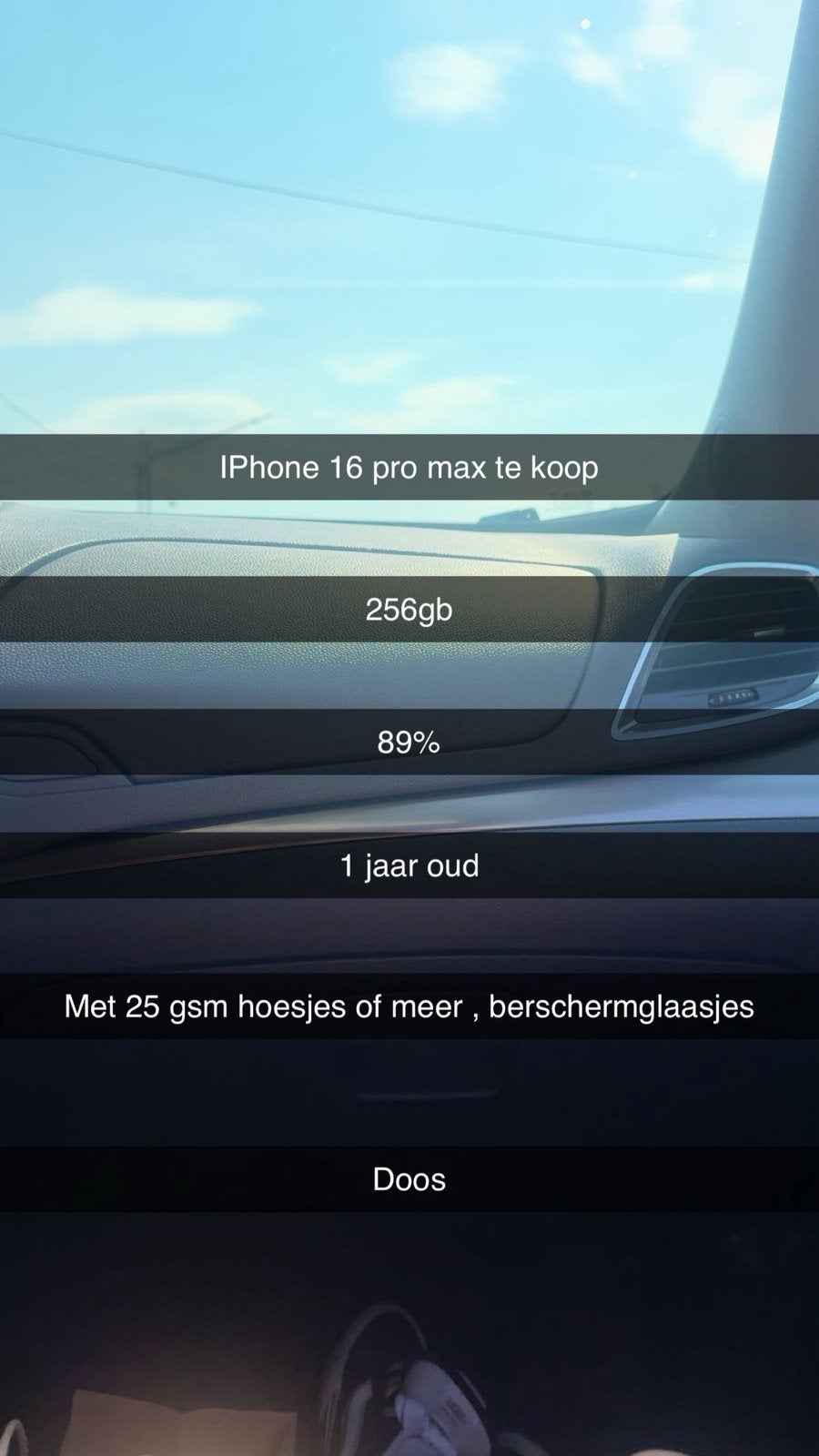 Iphone 16 pro max te koop, Ophalen, Zo goed als nieuw, IPhone 16