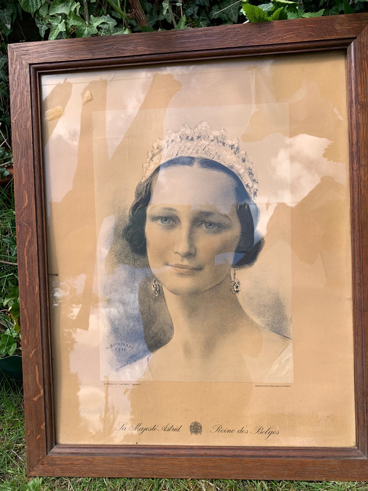 Litho Koningin Astrid 1935, Antiek en Kunst, Kunst | Tekeningen en Fotografie, Ophalen