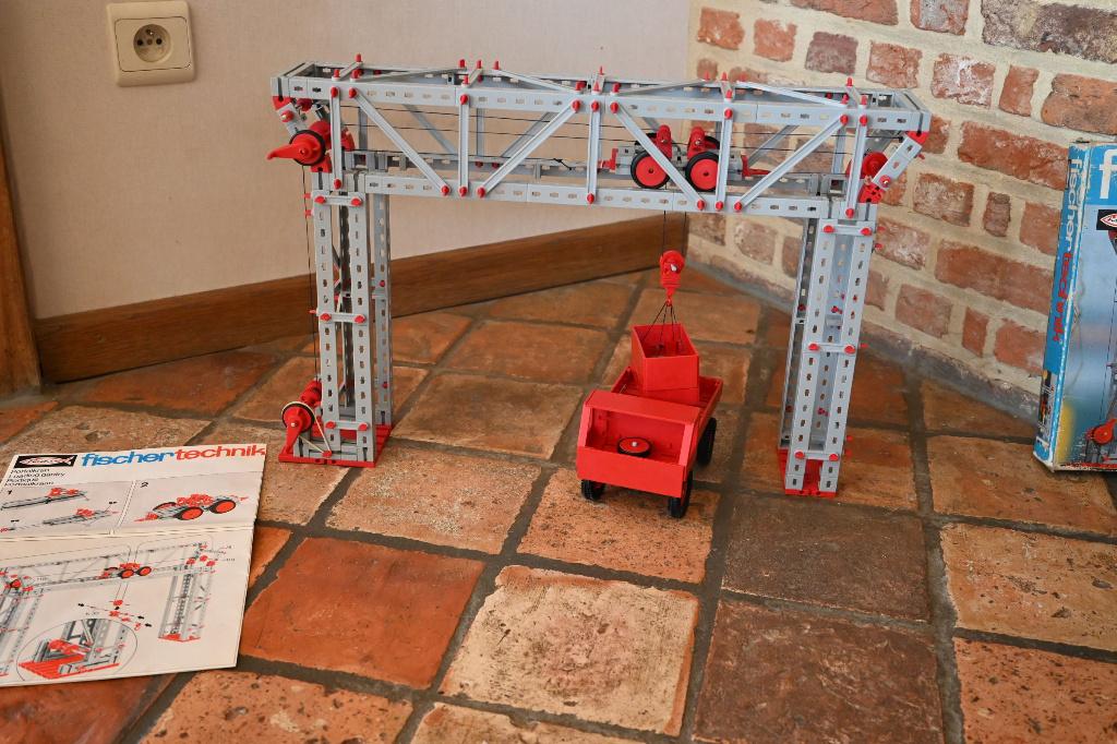 Fischer technik portaalkraan, Enlèvement ou Envoi, Utilisé, Construction