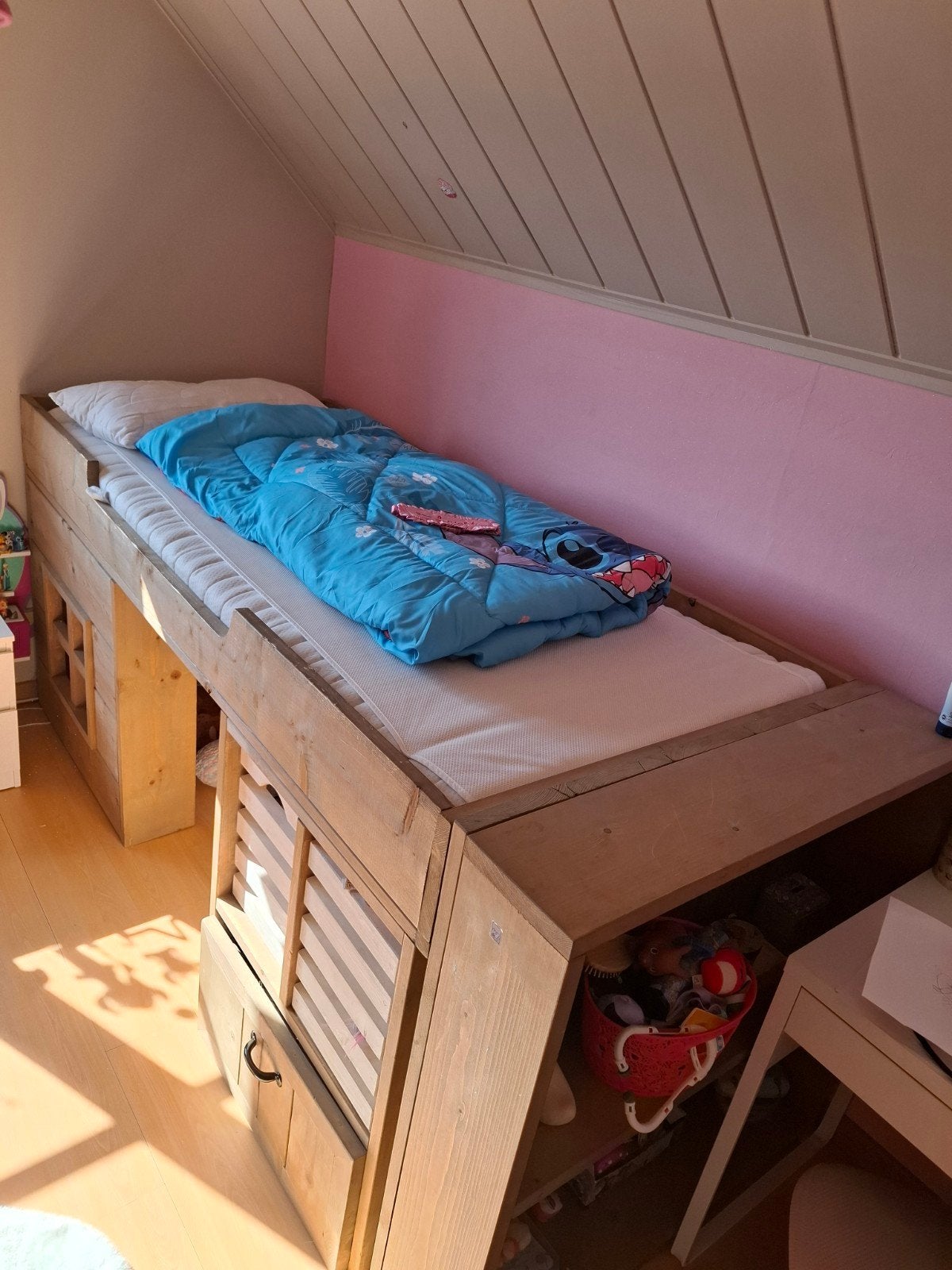 steigerhout halfhoogslaper, Kinderen en Baby's, Ophalen, Halfhoogslaper
