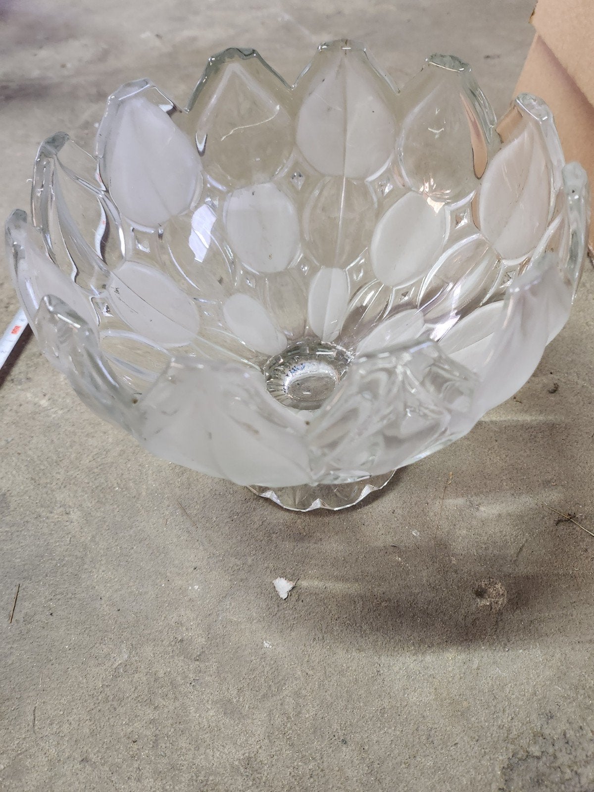 saladier en verre, Verre