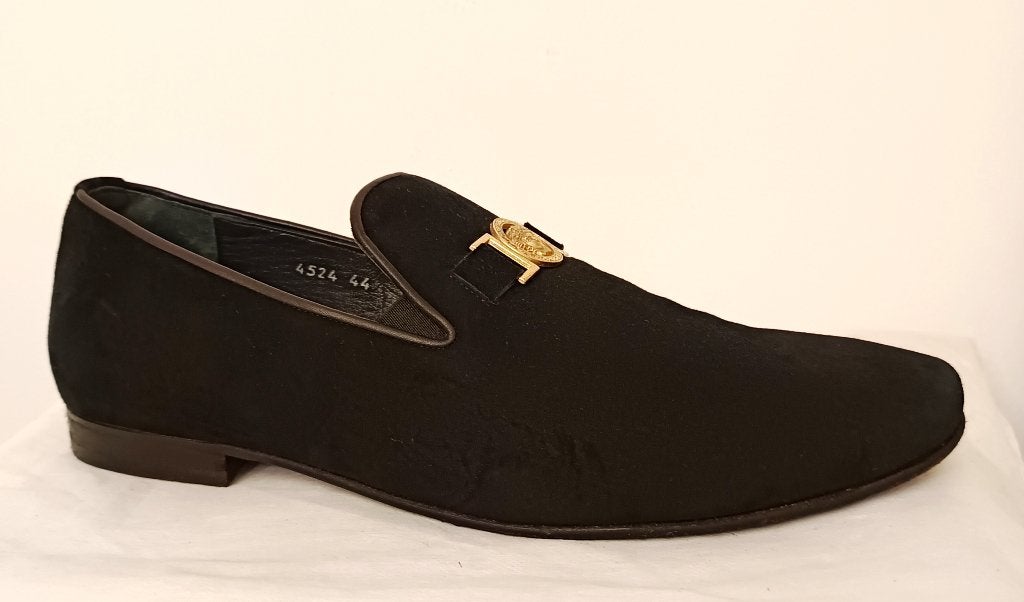 Men's suede loafers. Size 44 (29.5cm), Kleding | Heren, Schoenen, Loafers, Zwart, Ophalen of Verzenden, Zo goed als nieuw