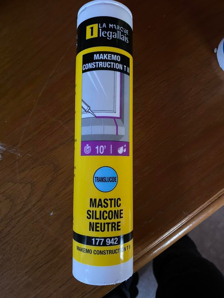 Colle Mastic construction silicone neutre Makemo LEGALLAIS, Bricolage & Construction, Enlèvement, Comme neuf